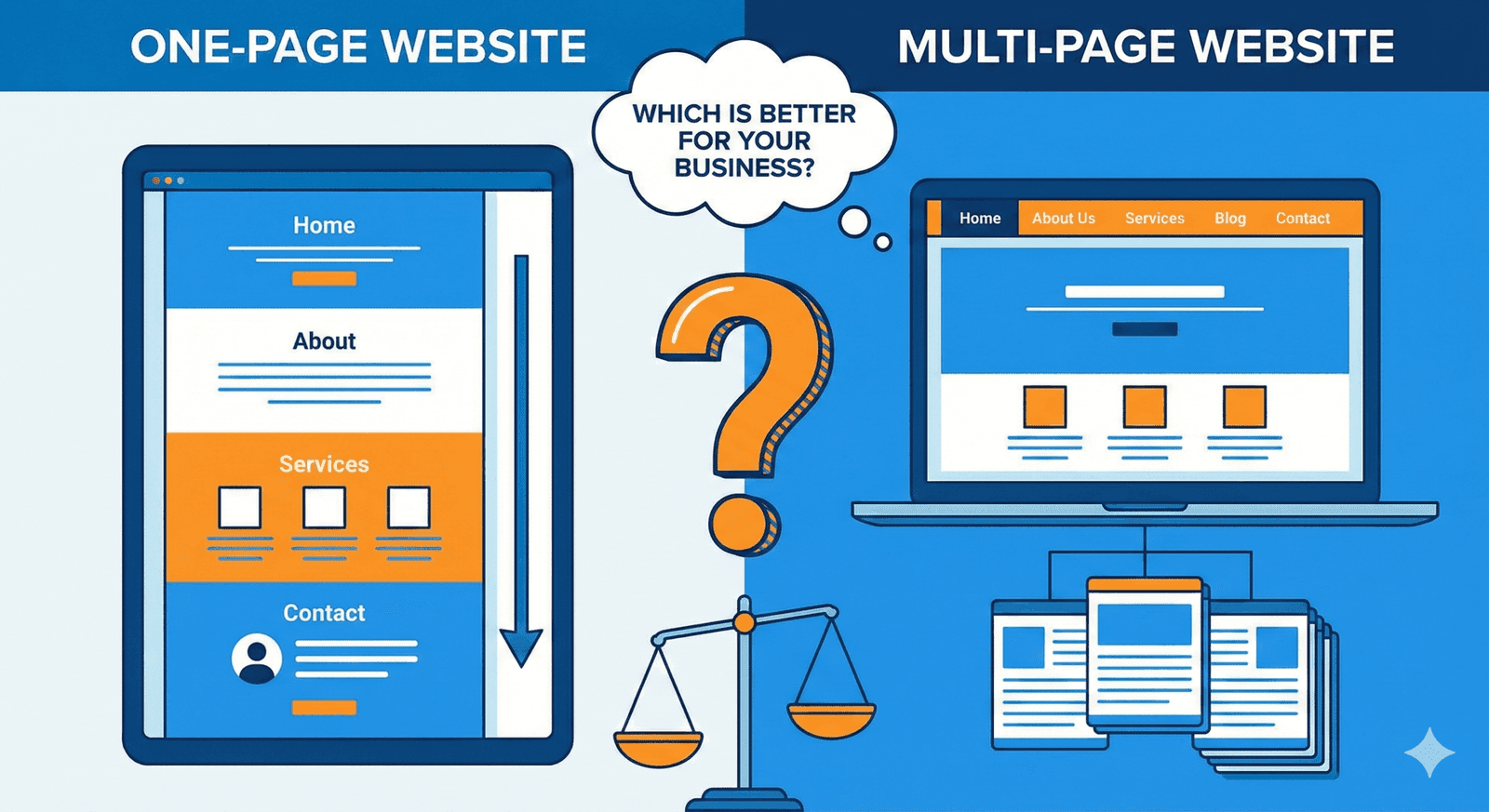 One-Page vs Multi-Page Websites: Which Is Better for Your Business?